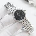OMEGA Silver Black Dial Bracelet Watch — hero