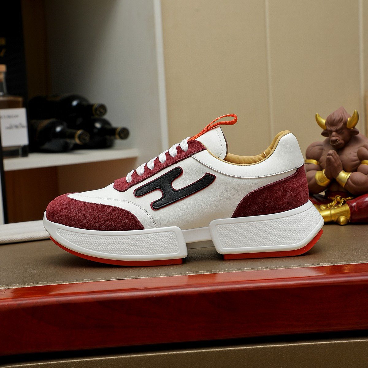 Hermès Color-Block Low-Top Sneakers — front