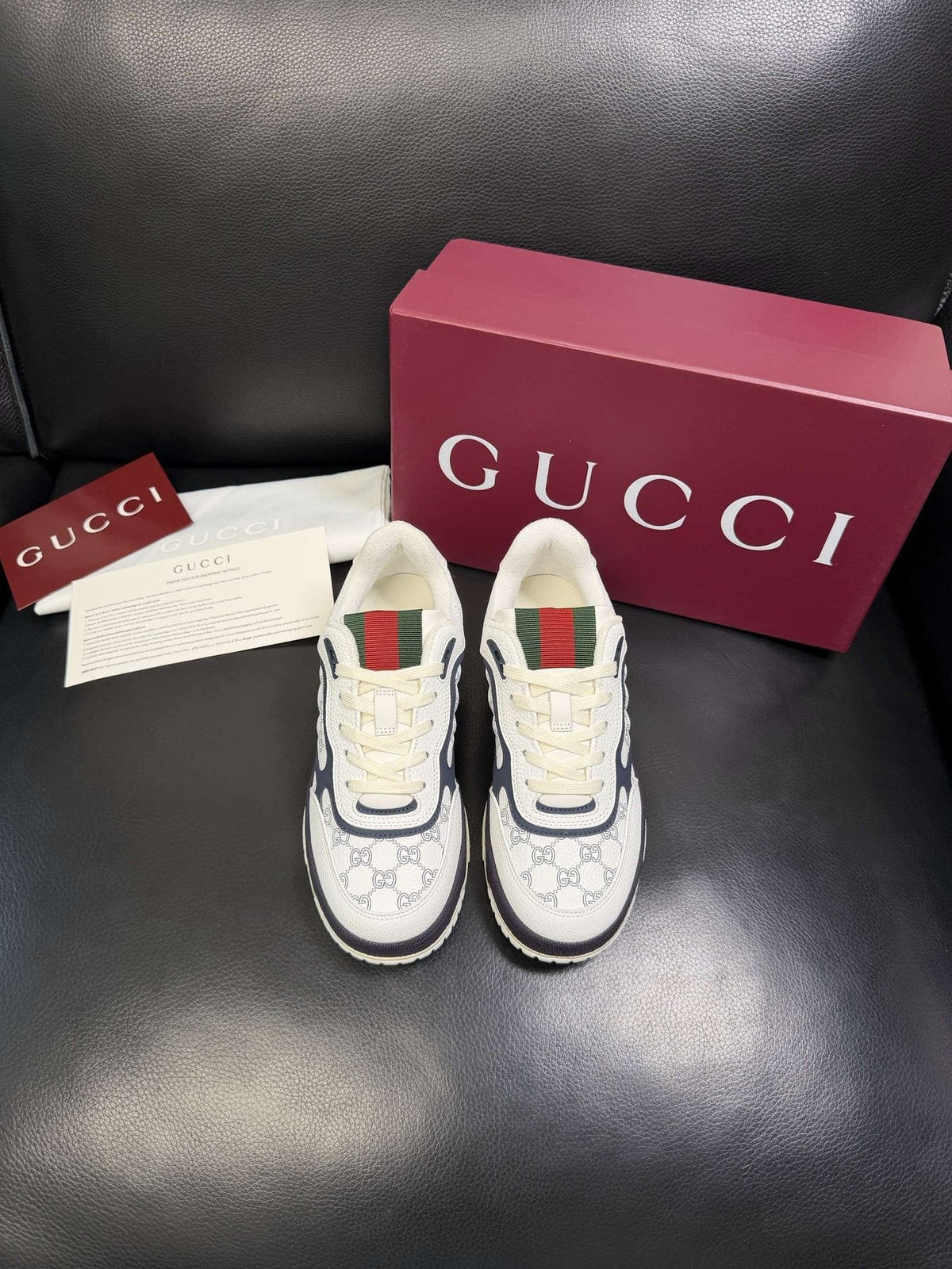 Gucci Patterned Low-Top Sneakers — front