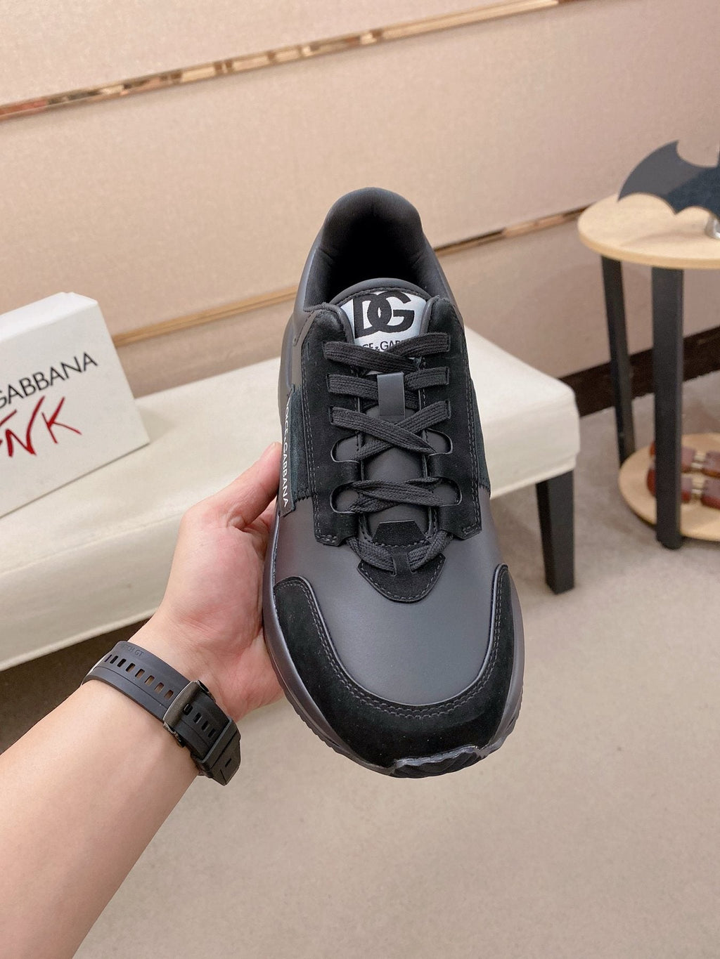 Dolce & Gabbana Logo Panel Low-Top Sneakers — front