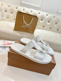 Christian Louboutin Buckle-Strap Slide Sandals — hero