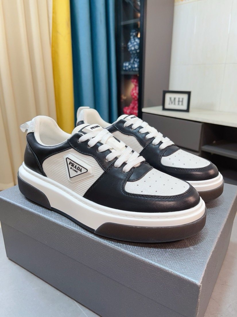 Prada Triangular Logo Sneakers — front