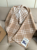 Burberry Plaid Hooded Scarf — front