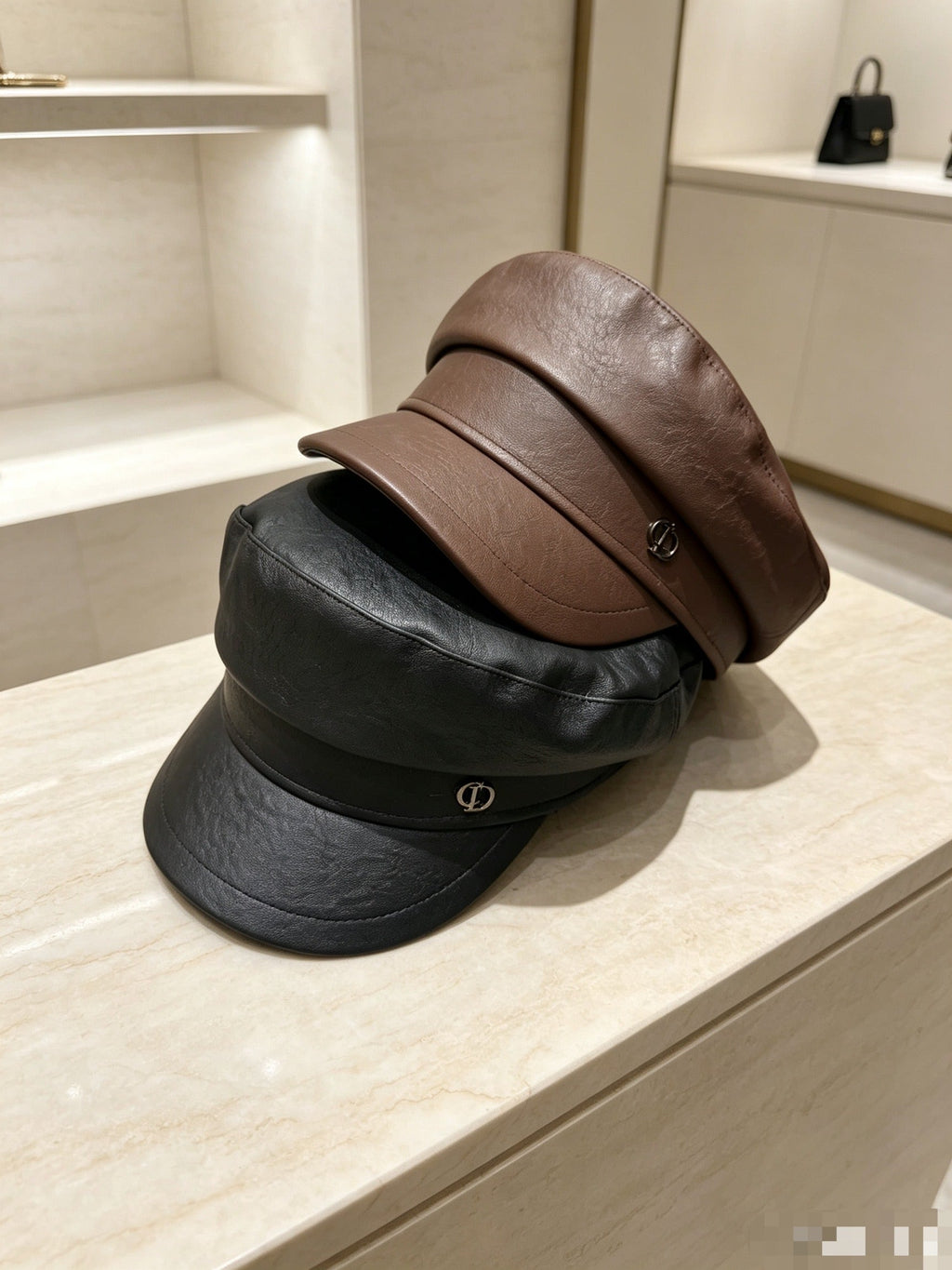 Dior Classic Leather Military Cap